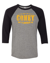 Load image into Gallery viewer, Coney Stamp Logo Baseball Tee